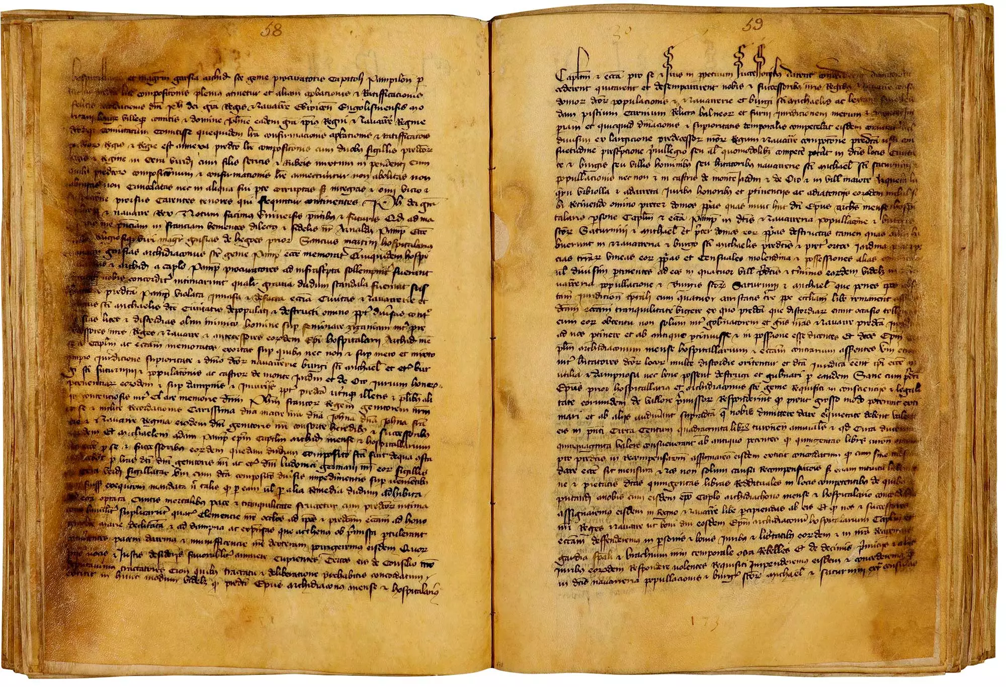 Felipe II el Largo, rey de Francia y de Navarra, conviene con el obispo de Pamplona sobre el dominio temporal de las cuatro poblaciones de Pamplona. París, septiembre de 1319