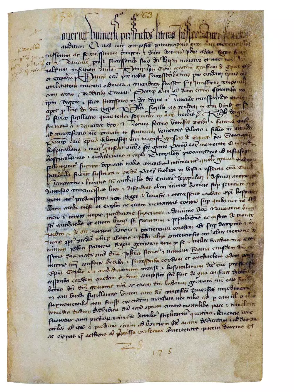 Felipe II el Largo, rey de Francia y de Navarra, conviene con el obispo de Pamplona sobre el dominio temporal de las cuatro poblaciones de Pamplona. París, septiembre de 1319