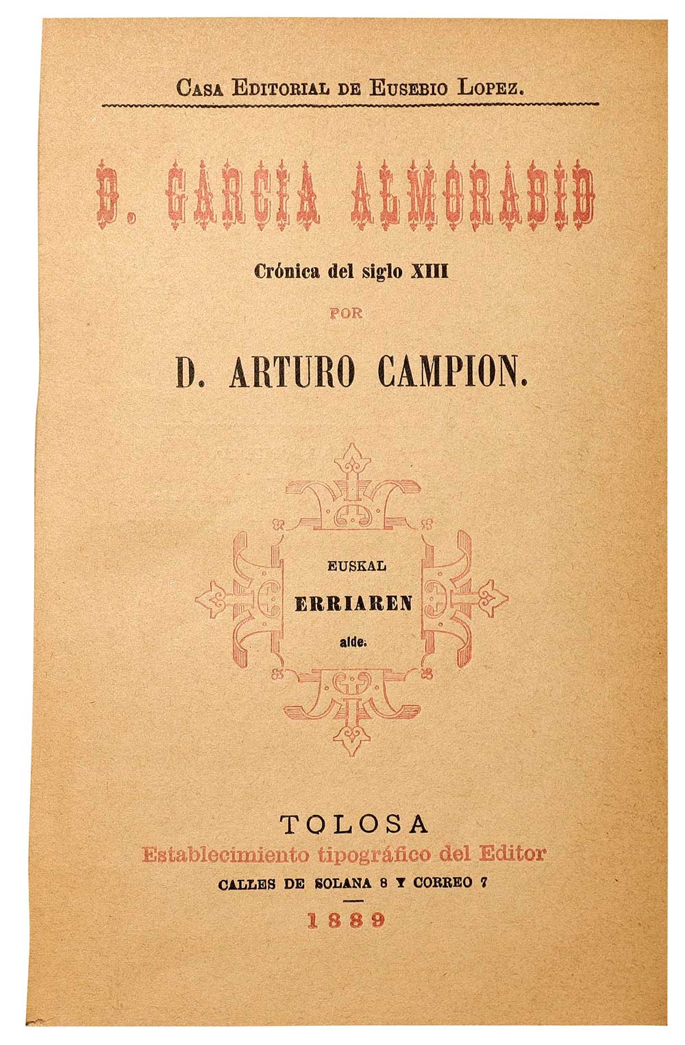 “Don García Almoravid. Crónica del siglo XIII”