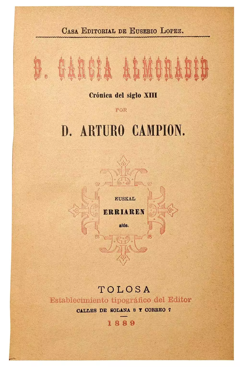 “Don García Almoravid. Crónica del siglo XIII”