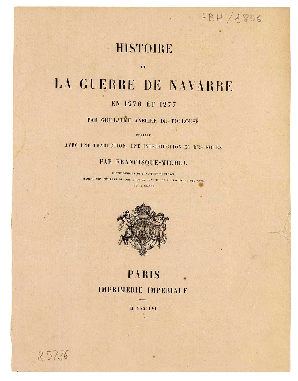 “Histoire de la Guerre de Navarre”