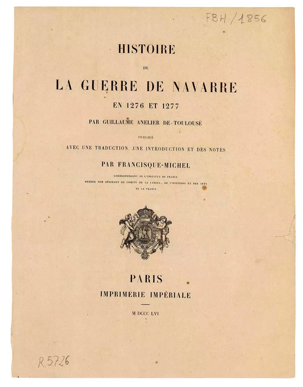 “Histoire de la Guerre de Navarre”