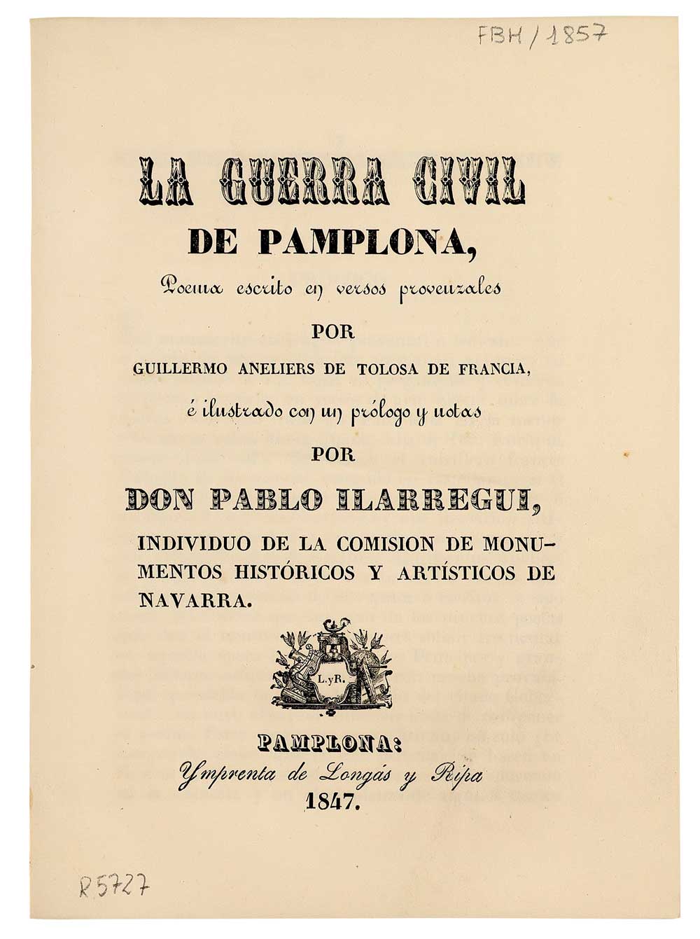 “La guerra civil de Pamplona”